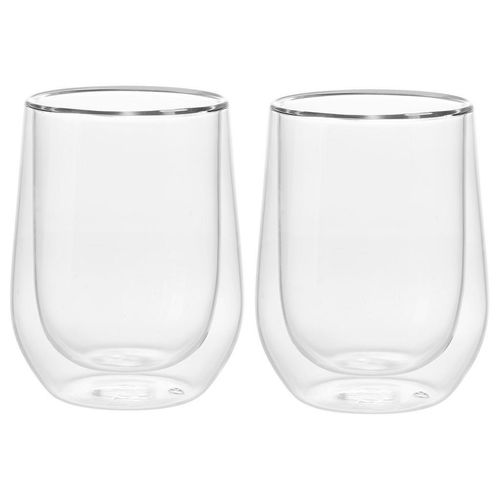 Novel Teeglas , Klar , Glas , 2-teilig , 250 ml , 11 cm , Lfgb , mundgeblasen, handgefertigt, doppelwandig , Kaffee & Tee, Tassen, Teetassen