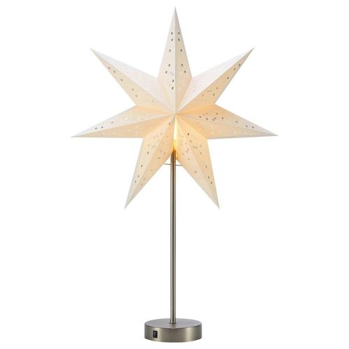 Markslöjd Dekostern , Weiß , Papier , Stern , Stern , 45x68x12 cm , stehend, zum Stellen , Dekoration, Weihnachtsdekoration, Adventssterne