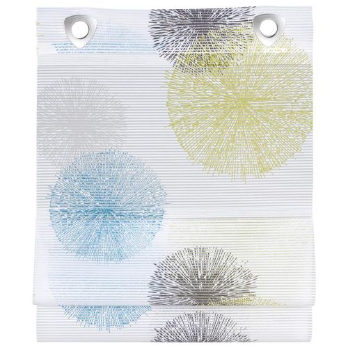 Novel Magnetrollo Belize, Blau, Grau, Grün, Weiß, Textil, Abstraktes, 45x130 cm, Oeko-Tex® Standard 100, Länge universell einstellbar, Wohntextilien, Rollos & Jalousien, Rollos