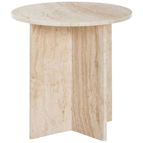 Livetastic Beistelltisch , Natur , Stein , Marmoroptik , Sockel , 50x50x50 cm , Wohnzimmer, Wohnzimmertische, Beistelltische