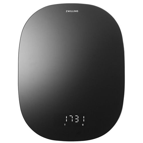 Zwilling Küchenwaage Zwilling Enfinigy , Schwarz , Metall, Glas , Backen, Küchenwaagen