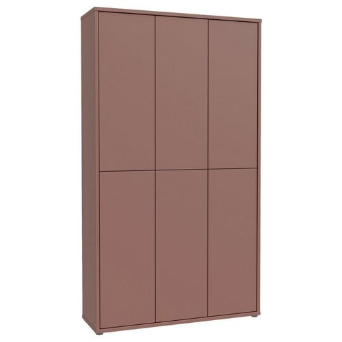 Xora Schuhschrank , Terracotta , Holzwerkstoff , 16 Fächer , 110x192x35 cm , Typenauswahl, stehend , Garderobe, Schuhaufbewahrung, Schuhschränke