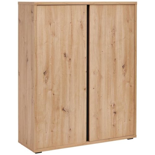 Xora Schuhschrank , Eiche , Holzwerkstoff , 6 Fächer , 97.5x120x33.8 cm , Typenauswahl, stehend , Garderobe, Schuhaufbewahrung, Schuhschränke