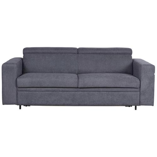 Livetastic Schlafsofa , Graublau , Textil , Uni , 3-Sitzer , 206x82-100x101 cm , Rücken echt , Kinder- & Jugendzimmer, Jugendmöbel, Jugendsofas