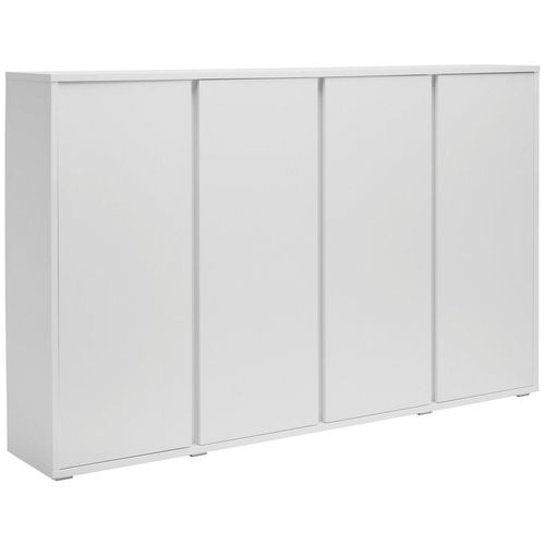 Xora Schuhschrank , Weiß , Holzwerkstoff , 18 Fächer , 192.7x120x33.8 cm , Typenauswahl, stehend , Garderobe, Schuhaufbewahrung, Schuhschränke