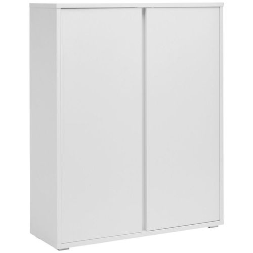 Xora Schuhschrank , Weiß , Holzwerkstoff , 6 Fächer , 97.5x120x33.8 cm , Typenauswahl, stehend , Garderobe, Schuhaufbewahrung, Schuhschränke