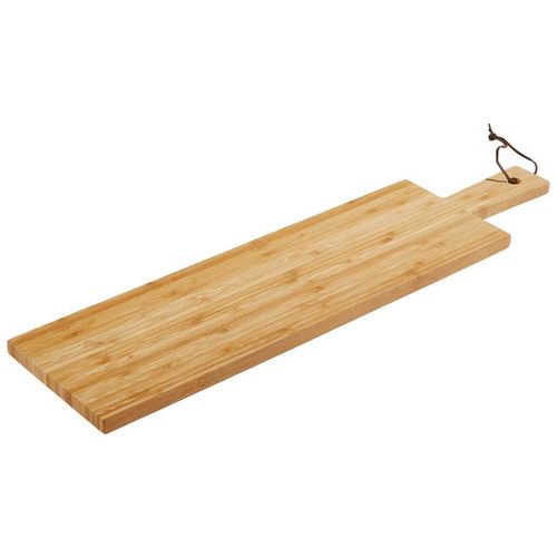 Schneidebrett , Braun , Holz , Bambus , 16x61x1.5 cm , Griff , Küchenzubehör, Schneidebretter