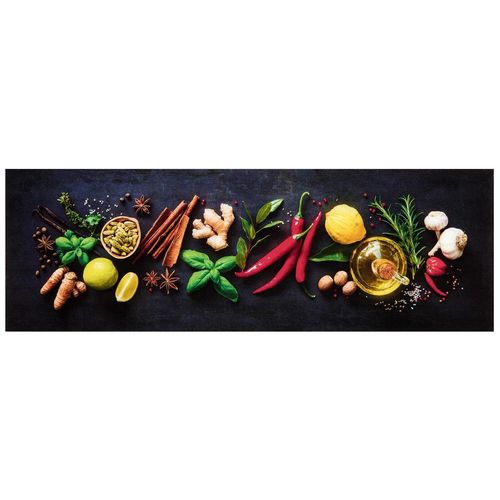 Euroart Glasbild , Mehrfarbig , Glas , Essen & Trinken , rechteckig , 98x33x1.40 cm , Fotografie, einfache und schnelle Anbringung, glänzend , Bilder