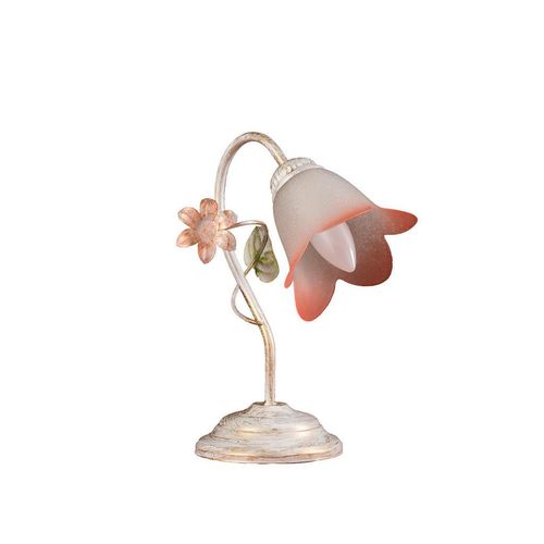 Xxxl Tischleuchte Ivory , Weiß , Metall, Glas , 15x31x23 cm , Lampen & Leuchten, Innenbeleuchtung, Tischlampen, Tischlampen
