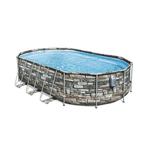 Bestway Poolset , Metall, Kunststoff , Uni , 366x122x610 cm , Freizeit, Pools und Wasserspaß, Pools, Aufstellpools