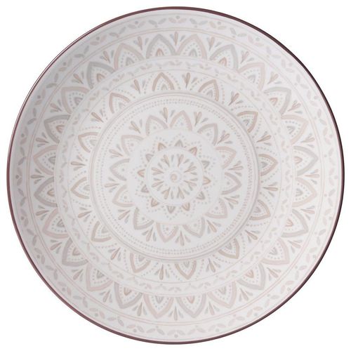 Ritzenhoff Breker Frühstücksteller Valencia , Braun, Creme, Grau , Keramik , Ornament , rund , Essen & Trinken, Geschirr, Teller, Kuchenteller