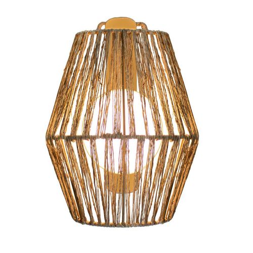 New Garden LED-AUßENLEUCHTE Sisine , Naturmaterialien , warmweiß, kaltweiß , 22.5x24.5x11.5 cm , 3-fach schaltbar , Lampen & Leuchten,