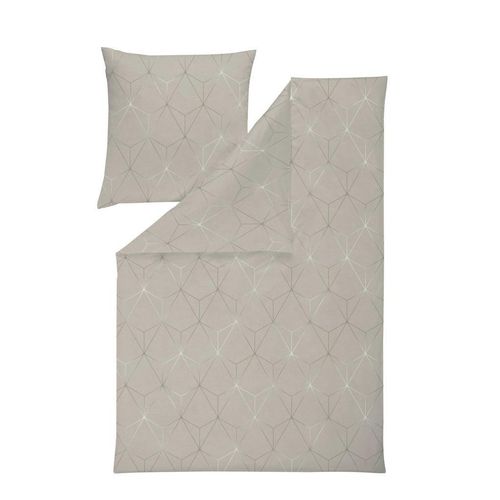 Estella Bettwäsche Atelier , Beige , Textil , Graphik , 135x200 cm , Textiles Vertrauen - Oeko-Tex® , hautfreundlich , Schlaftextilien, Bettwäsche,