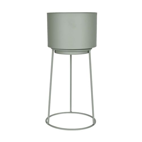 Ambia Home Pflanzentopf , Grün , Metall , Uni , rund , 30 cm , Dekoration, Blumen & Zubehör, Übertöpfe
