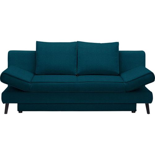 Novel Schlafsofa Sidney , Petrol , Textil , Uni , Füllung: Schaumstoff , 200x85x90 cm , Stoffauswahl , Kinder- & Jugendzimmer, Jugendmöbel,