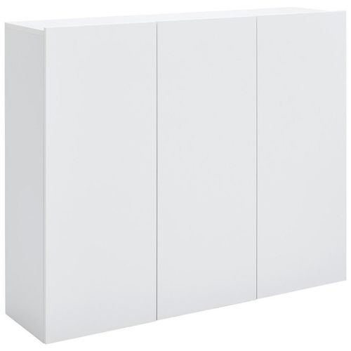 Hom`in Hängeschuhschrank , Weiß , Holzwerkstoff , 12 Fächer , 120x100x34 cm , hängend , Garderobe, Schuhaufbewahrung, Schuhschränke