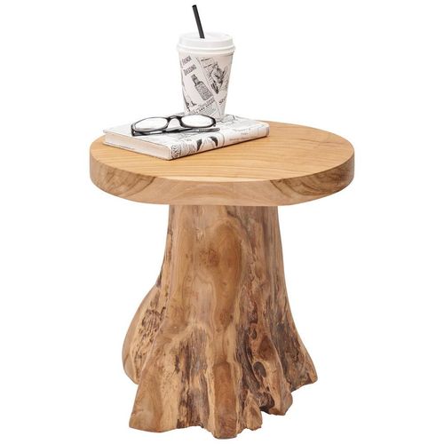 Landscape Beistelltisch , Natur , Holz , Teakholz , massiv , Freiform , 35x40x35 cm , Wohnzimmer, Wohnzimmertische, Beistelltische