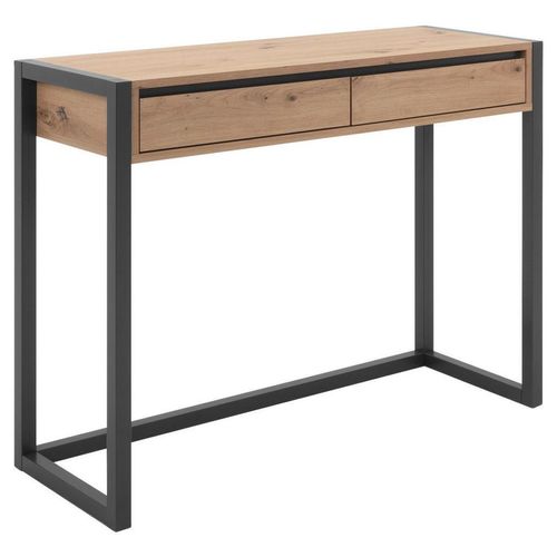 Mid.you Konsolentisch , Eiche , Holzwerkstoff , 2 Schubladen , 35x75x100 cm , Wohnzimmer, Wohnzimmertische, Konsolentische