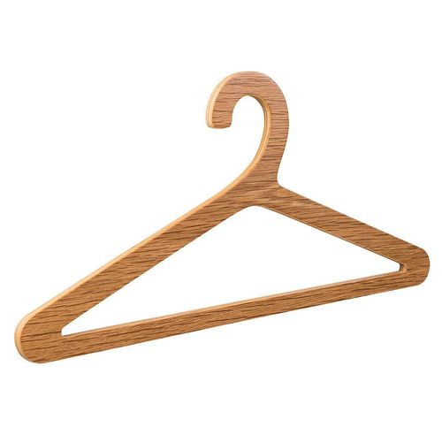 Kleiderbügel , Natur, Eiche , Holz , Eiche , furniert, Schichtholz , 42x20x1 cm , Garderobe, Kleiderbügel
