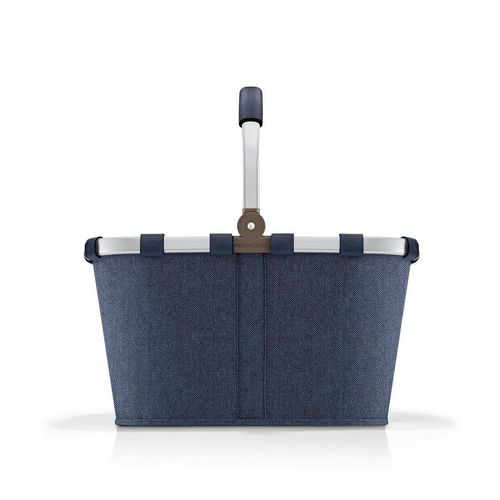 Reisenthel Einkaufskorb Rhombus Dark Blue , Dunkelblau , Textil , 22 L , quadratisch , 49x29x28 cm , Freizeit, Koffer & Taschen, Einkaufskörbe