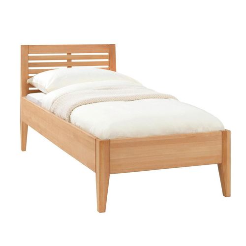 Linea Natura Bett , Buche , Holz , Buche , massiv , 90x200 cm , Schlafzimmer, Betten, Einzelbetten