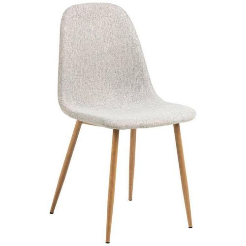 Stuhl Celia , Hellgrau , Textil , konisch , 44x86x54 cm , Esszimmer, Stühle, Esszimmerstühle, Vierfußstühle
