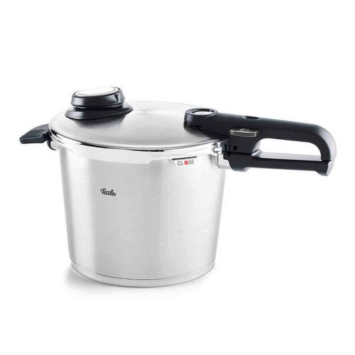 Fissler Schnellkochtopf Vitavit Premium , Silber , Metall , 6,0 L , einstellbare Kochstufen , Kochen, Töpfe, Schnellkochtöpfe