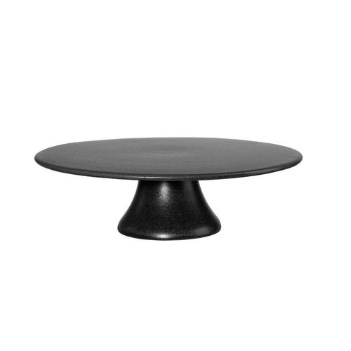 ASA Tortenplatte Grande nero , Schwarz , Keramik , rund , 9 cm , Tischkultur & Servieren, Servierplatten