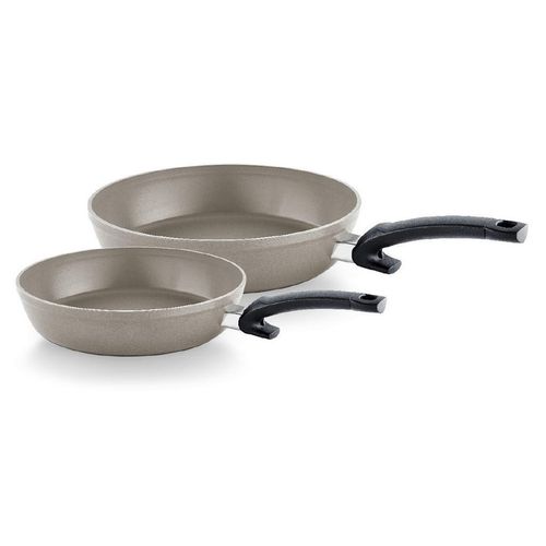 Fissler Pfannenset Ceratal Comfort , Grau , Metall , 2-teilig , antihaftbeschichtet , Kochen, Pfannen, Pfannensets