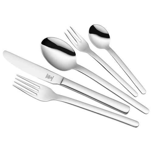 Justinus Besteckset Matrix , Chrom , Metall , 30-teilig , 25x5x30 cm , rostfrei , Essen & Trinken, Besteck, Besteck-Sets