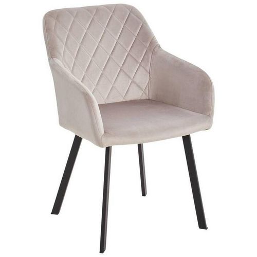 Livetastic Armlehnstuhl , Taupe , Holz, Metall, Textil , Pappel , Sperrholz , eckig , 54x87x64 cm , Esszimmer, Stühle, Esszimmerstühle,