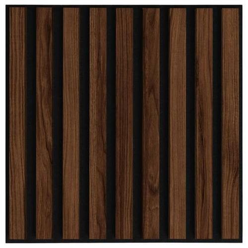 Xora Akustikpaneel , Walnuss , Textil, Holzwerkstoff , 40x1.8x40 cm , Tapeten & Wandverkleidungen, Akustikpaneele