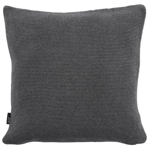 Dieter Knoll Kissenhülle Beja , Dunkelgrau , Textil , Struktur , quadratisch , 50x50 cm , Oeko-Tex® Made IN Green , langlebig , Wohntextilien, Bezüge,