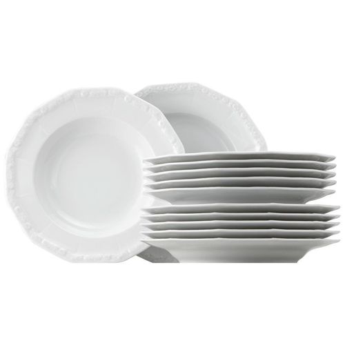 Rosenthal Tafelservice Maria weiß , Weiß , Keramik , 12-teilig , Essen & Trinken, Geschirr, Geschirr-Sets, Tafelservice