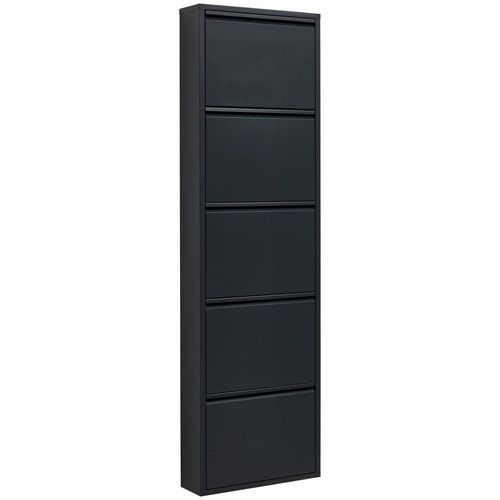 Carryhome Schuhkipper , Anthrazit , Metall , 50x169.5x15 cm , Typenauswahl , Garderobe, Schuhaufbewahrung, Schuhkipper