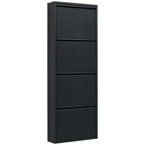 Carryhome Schuhkipper , Anthrazit , Metall , 50x136.5x15 cm , Typenauswahl , Garderobe, Schuhaufbewahrung, Schuhkipper