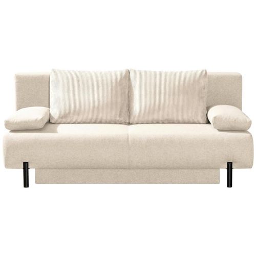Novel Schlafsofa , Natur , Textil , 2-Sitzer , Füllung: Schaumstoffflocken,Schaumstoffflocken , 197x88x89 cm , Made in EU , Liegefunktion ,