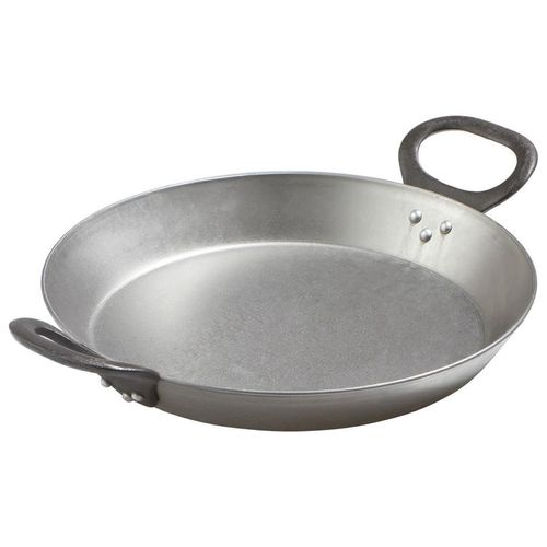 Rösle Servierpfanne Eisen 1888 , Silber , Metall , rund , Made in Germany , backofengeeignet , Kochen, Pfannen, Servierpfannen