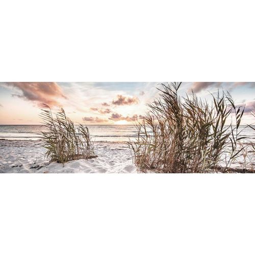 Euroart Glasbild , Mehrfarbig , Glas , Strand & Meer , rechteckig , 33x98x1.40 cm , Fotografie, einfache und schnelle Anbringung, glänzend , Bilder