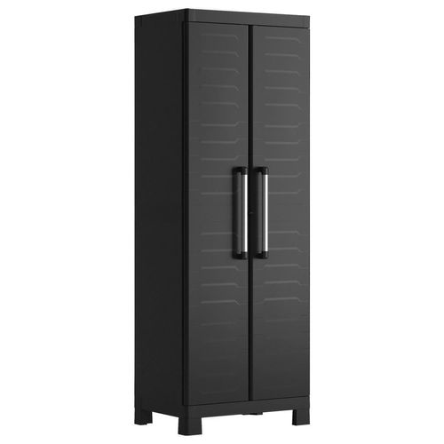 Keter Geräteschrank , Schwarz , Kunststoff , 4 Fächer , 65x182x45 cm , Aufbewahrung & Schutzhüllen, Geräteschuppen
