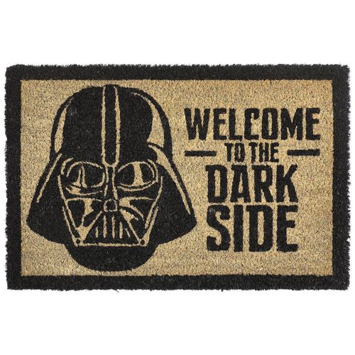 Star Wars FUßMATTE Darth Vader , Braun, Schwarz , Textil , rechteckig , 40x0.15x60 cm , schmutzabweisend, für alle Fußböden geeignet , Teppiche &