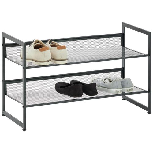 Xora Schuhregal , Schwarz , Metall , 72x40x30 cm , Typenauswahl, stehend , Garderobe, Schuhaufbewahrung, Schuhregale