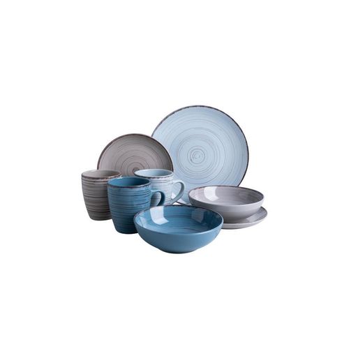 Van Well Kombiservice Pamploma , 16-teilig , 450 ml , 29.5x28.5x28 cm , Essen & Trinken, Geschirr, Geschirr-Sets, Kombiservice