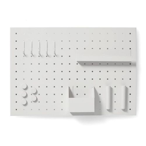 Zeller Present Memoboard , Weiß , Metall , 50x35x1 cm , Dekoration, Magnettafeln & Pinnwände, Memoboards