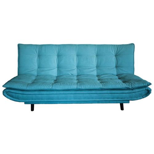 P & B Schlafsofa , Hellblau , Textil , Buche , massiv , 3-Sitzer , 194x100x90 cm , Schlafen auf Sitzhöhe, Rückenfutter , Kinder- & Jugendzimmer,