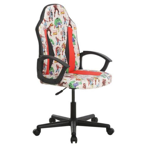 Marvel Gamingstuhl Marvel , Mehrfarbig, Rot, Schwarz, Weiß , Kunststoff, Textil , Graphik , Drehkreuz , 60x98.5-108x63.6 cm , Typenauswahl, inklusive