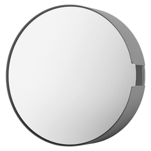 Zack Schlüsselkasten , Schwarz , Metall, Glas , 28x28x7 cm , Spiegelfront , Garderobe, Schlüsselboards & -kästen