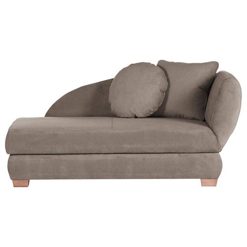 Xora Récamiere Recamiere, Sarah , Taupe , Textil , Eiche , massiv , Füllung: Polyetherschaumkern , 176x85x88 cm , Stoffauswahl, Liegefunktion,