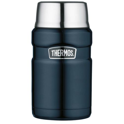 Thermos ISOLIERSPEISEGEFÄß , Blau, Dunkelblau , Metall , 0,71 L , BPA-frei , doppelwandig, schlag- und bruchfest, lebensmittelecht, Vakuum, 100%