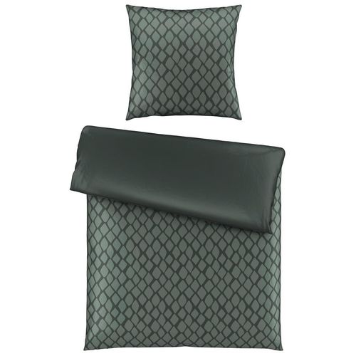 Dieter Knoll Wendebettwäsche , Grün , Textil , Abstraktes , 135x200 cm , Textiles Vertrauen - Oeko-Tex® , atmungsaktiv, schadstoffgeprüft ,